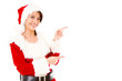 Miss Claus presenting something