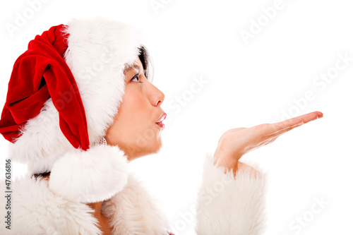Photo: Mrs Claus blowing kisses Mrs Claus blowing kisses