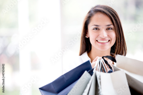 Photo: Woman with shopping bags Woman with shopping bags