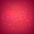Red heart background.