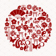 Chinese New Year of the Snake circle