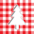 Retro tablecloth Christmas background
