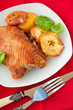 Roasted Duck with Apples