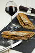 sandwiches de pâté de campagne & vin rouge 1