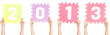 Child is holding 2013, new year concept