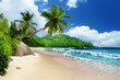 beach at Mahe island,  Seychelles