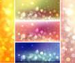 shiny lights celebration web banners