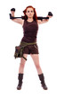 Military redhead beautiful young lady