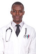 doctor standing with a sthetoscop on the neck