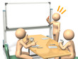 Businessmen are eager to brainstorm ideas.