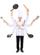 busy chef concept