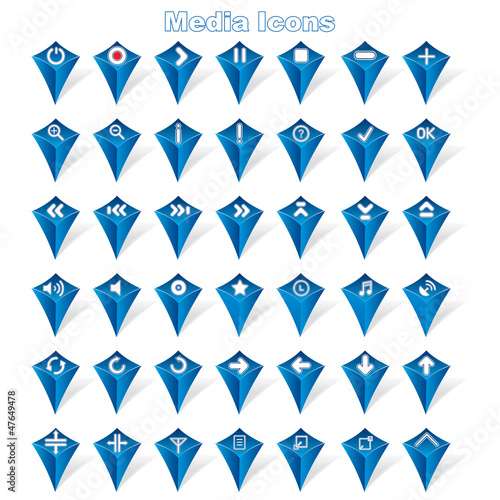 Vector: Set of Media/Music Icons Set of Media/Music Icons