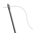 Photo: needle and thread on a white background needle and thread on a white background