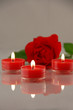 Teelichter mit Rose