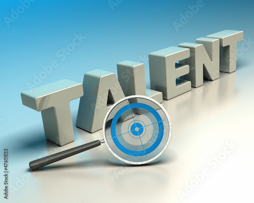 Illustration: headhunter concept, talent hunter headhunter concept, talent hunter