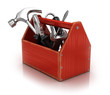 Illustration: Toolbox isolated on white background Toolbox isolated on white background