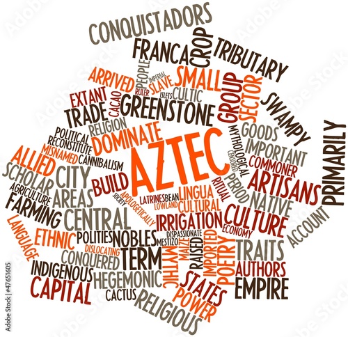 Illustration: Word cloud for Aztec Word cloud for Aztec