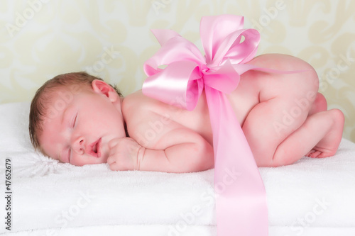 Photo: Newborn baby as a gift Newborn baby as a gift
