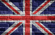 Photo: Great Britain flag on brick wall Great Britain flag on brick wall