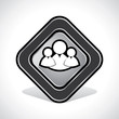 Users Icon Design Stock Vector