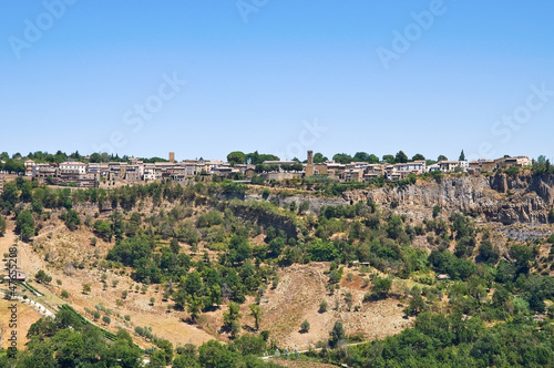 Photo: Panoramic view of Civita di Bagnoregio. Lazio. Italy. Panoramic view of Civita di Bagnoregio. Lazio. Italy.