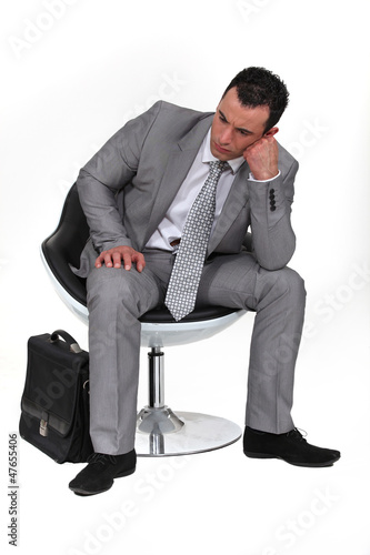 Photo: Pensive businessman Pensive businessman