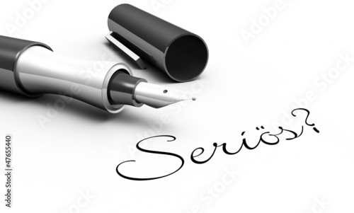 Illustration: Seriös? - Stift Konzept Seriös? - Stift Konzept