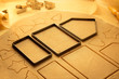 Photo: Elements of gingerbread cottage ready to bake Elements of gingerbread cottage ready to bake