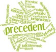 Word cloud for Precedent