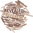 Word cloud for Revealed preference