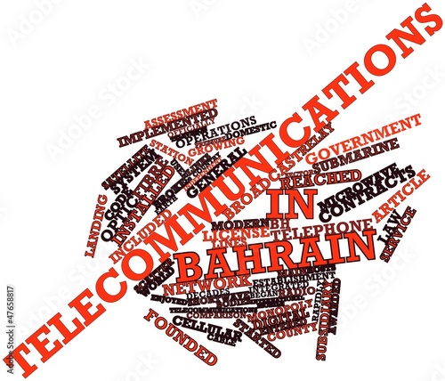 Illustration: Word cloud for Telecommunications in Bahrain Word cloud for Telecommunications in Bahrain
