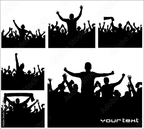 Vector: Set of posters for sports championships and concert Set of posters for sports championships and concert