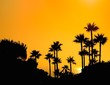 Puesta de sol en Chiclana, Cadiz, España.