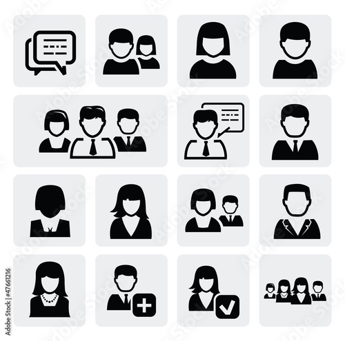 Vector: people icons people icons