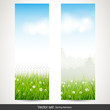 Spring vertical banners - vector set
