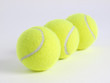 Three paddle balls in a row