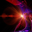 futuristic wave background design with lights