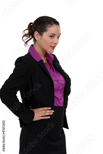 Photo: Half length businesswoman. Half length businesswoman.