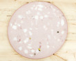 Mortadella Bologna italian pork sausage on wood background