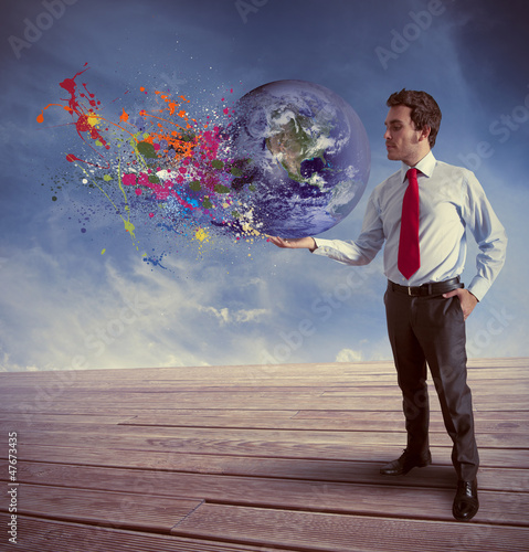 Photo: Power in business (Earth provided by NASA) Power in business (Earth provided by NASA)