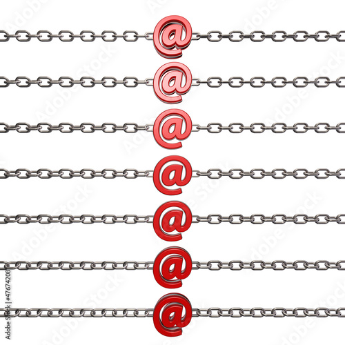 Illustration: emailkette emailkette