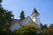 Church on Bainbridge Island across Puget Sound Seattle USA