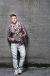 Foto: Casual young teenager with a tablet Casual young teenager with a tablet