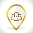 Users Icon Design Stock Vector