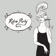 Vector: illustration of a woman dressed in 1930`s fashion illustration of a woman dressed in 1930`s fashion
