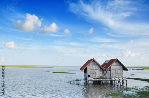 Photo: Hut on a bog in thailand Hut on a bog in thailand