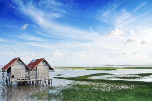 Photo: Hut on a bog in thailand Hut on a bog in thailand