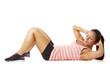 Photo: Young woman doing sit-ups Young woman doing sit-ups
