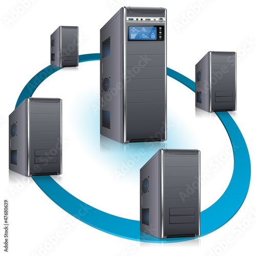 Vector: Network Concept Network Concept
