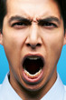 Letting out his pent-up rage